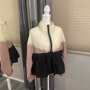 NWT •  ZARA • Peplum Windbreaker